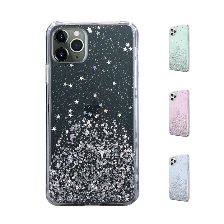 Gradient Glitter Clear Silicone Case for Apple iPhone 14 13 12 11 Pro Max Plus X XS - Eastlakes Electronics