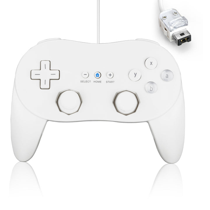 New White Classic Pro Wired GamePad Joypad Controller for Nintendo Wii Console - Eastlakes Electronics
