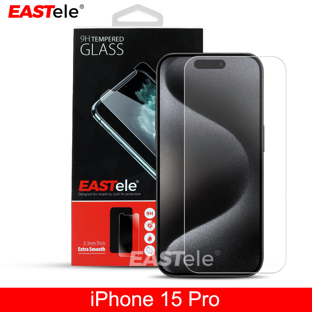 [2 Pack] Eastele iPhone Tempered Glass Screen Protector Premium Label