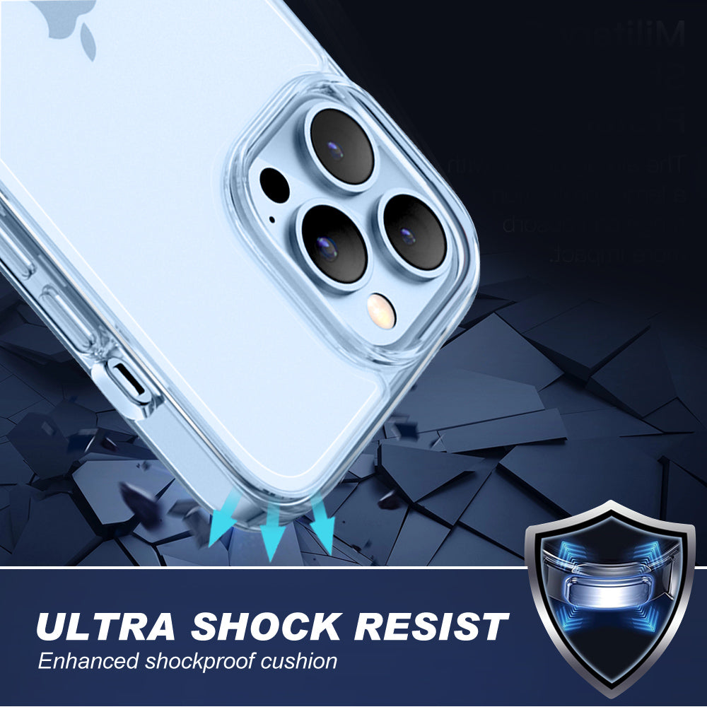 iPhone 13 Series Clear Silicone Case Shockproof