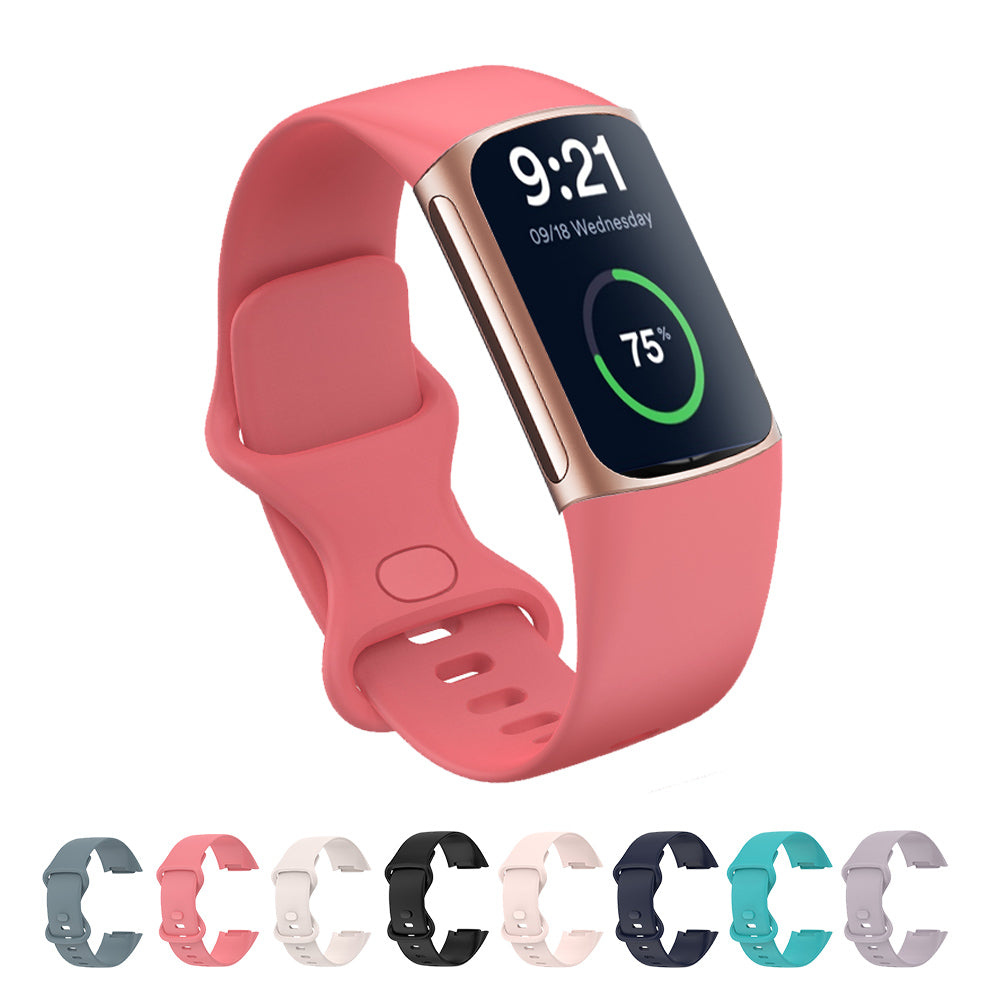 Fitbit Charge 5 & 6 Silicone Sports Watch Band Strap - Eastlakes Electronics