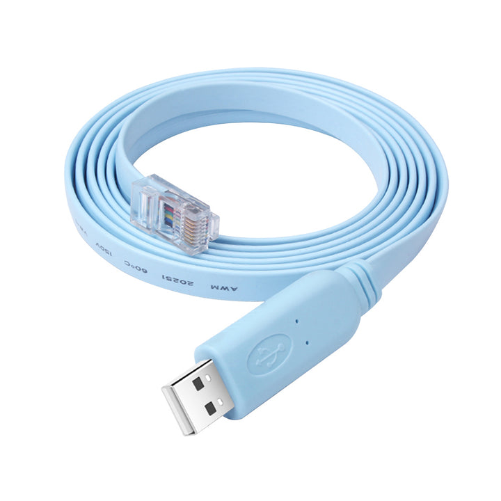 1.8M USB To RJ45 RS232 Serial Console Cable for Routers Switch Cisco Netgear