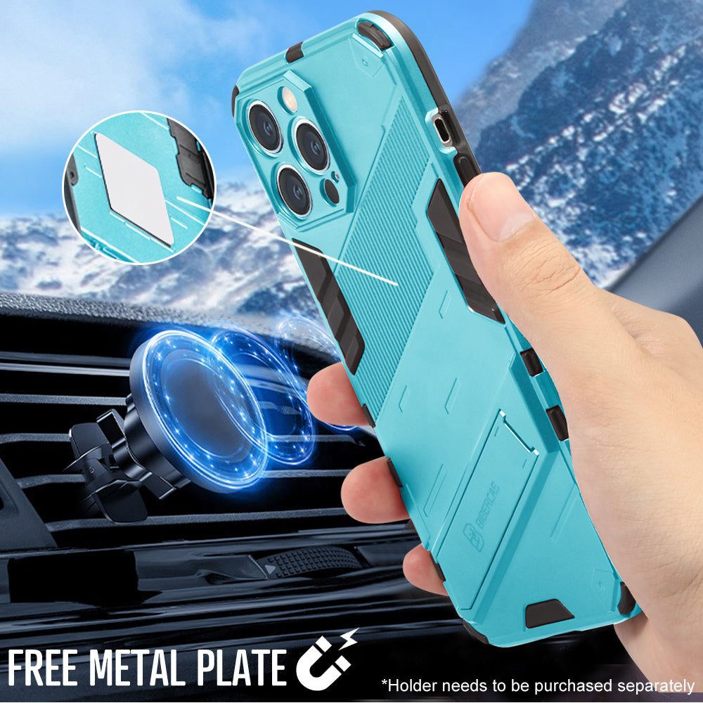 iPhone 13 Series Shockproof Rugged Armor Case Magnetic Stand Holder - Eastlakes Electronics