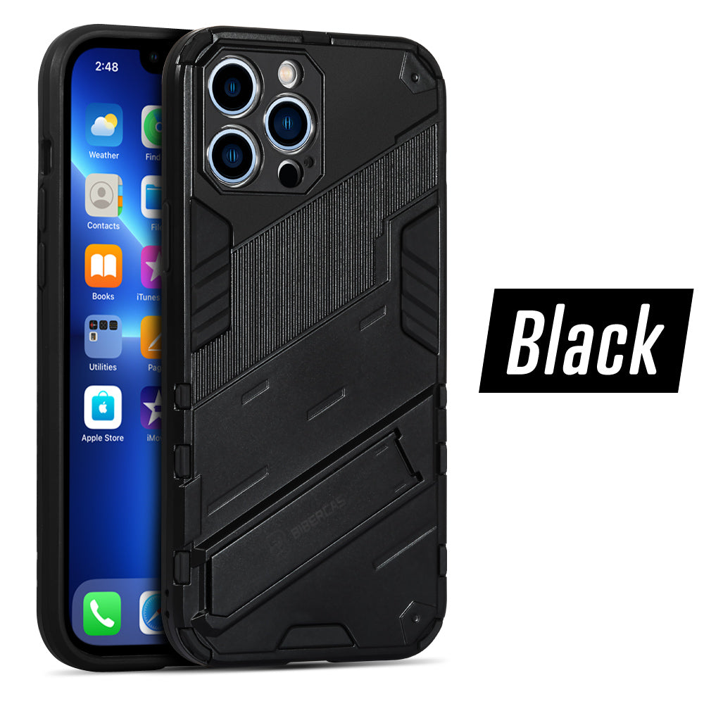 iPhone 13 Series Shockproof Rugged Armor Case Magnetic Stand Holder - Eastlakes Electronics