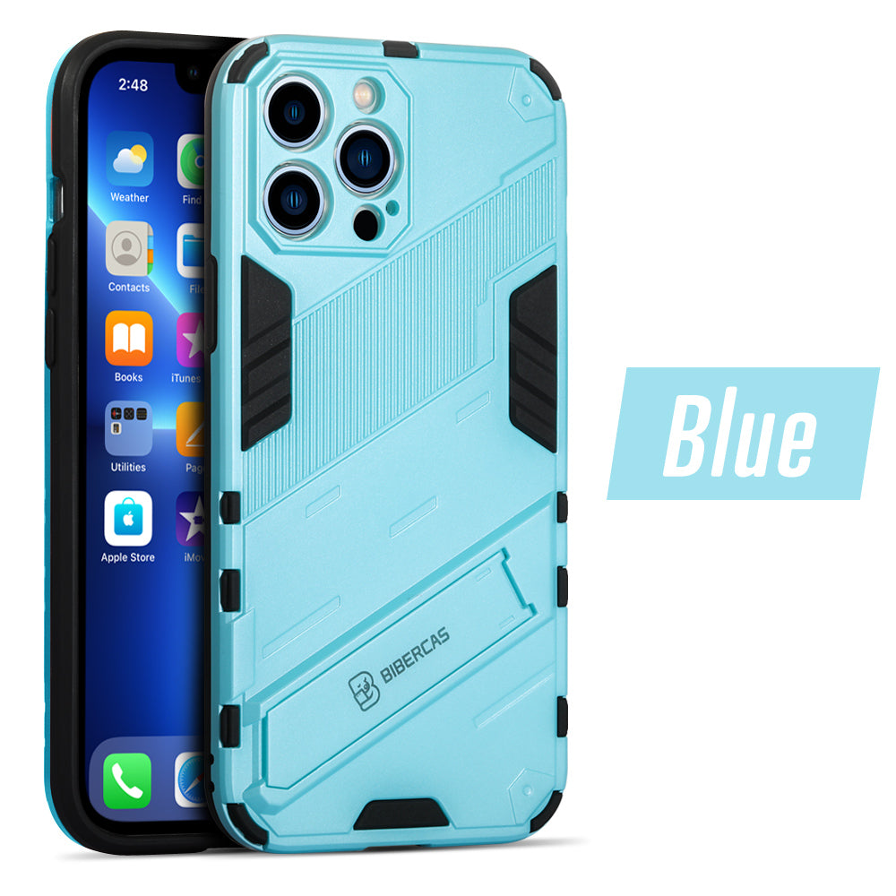iPhone 13 Series Shockproof Rugged Armor Case Magnetic Stand Holder - Eastlakes Electronics