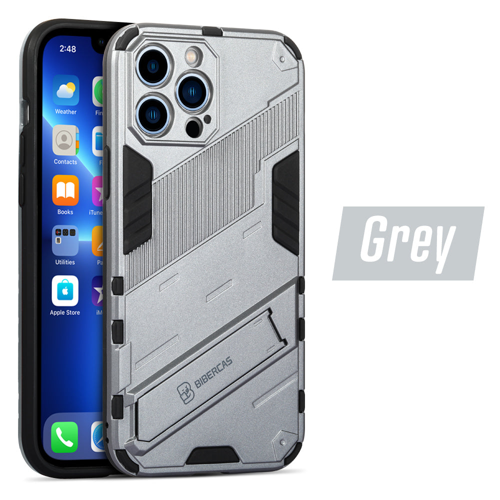 iPhone 13 Series Shockproof Rugged Armor Case Magnetic Stand Holder - Eastlakes Electronics
