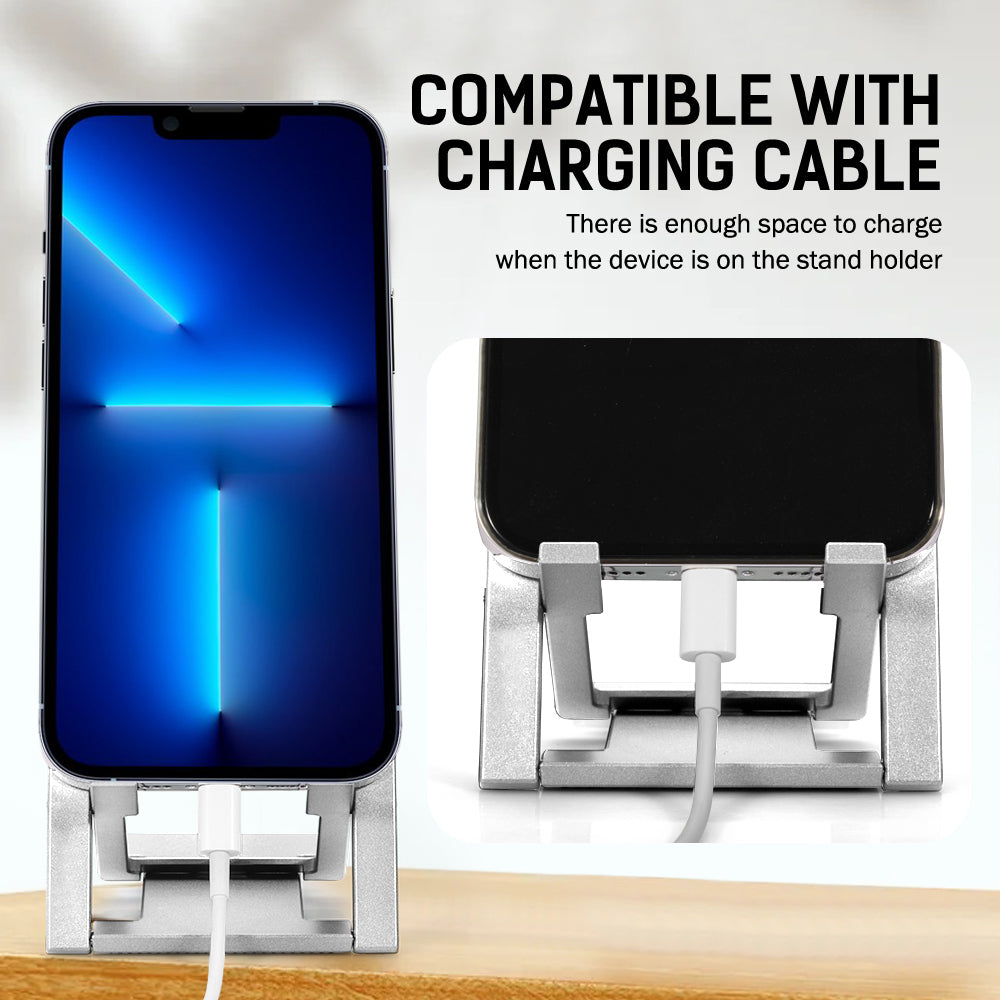 Folding Desk Mobile Stand Phone Mount Holder For Phones and Tablets