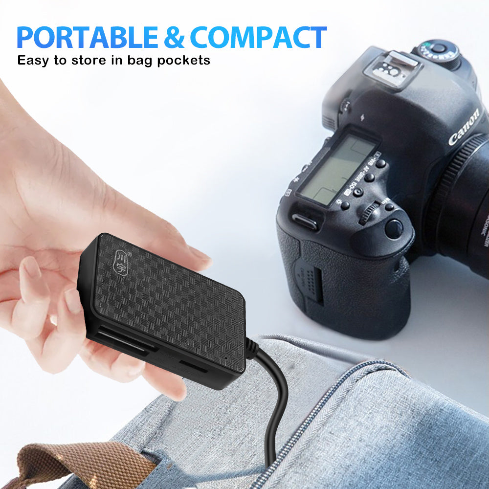 4-in-1 USB 3.0 Multi Memory Card Reader