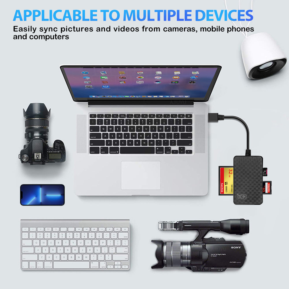 4-in-1 USB 3.0 Multi Memory Card Reader