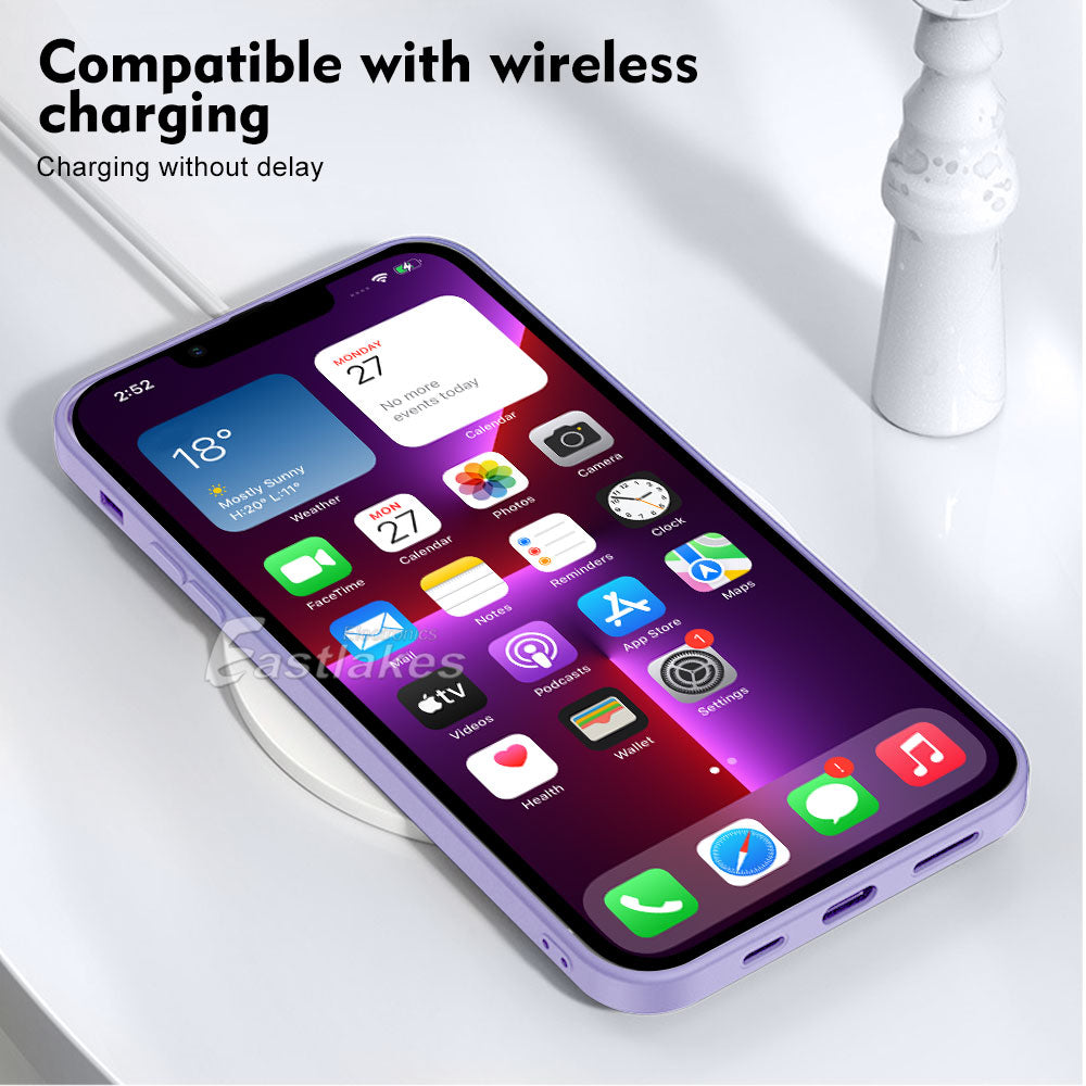 Shockproof Liquid Silicone Case with Camera Lens Protection for Apple iPhone 14 13 Pro Max - Eastlakes Electronics Sydney Australia