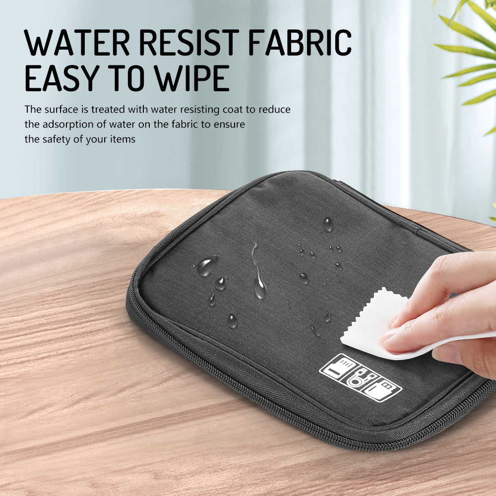 Cable Charger Organiser Travel Electronic Accessories Bag with Strap