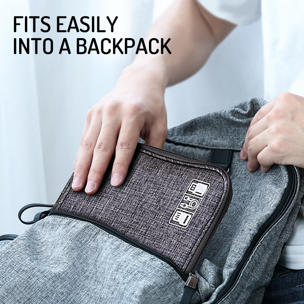 Cable Charger Organiser Travel Electronic Accessories Bag with Strap