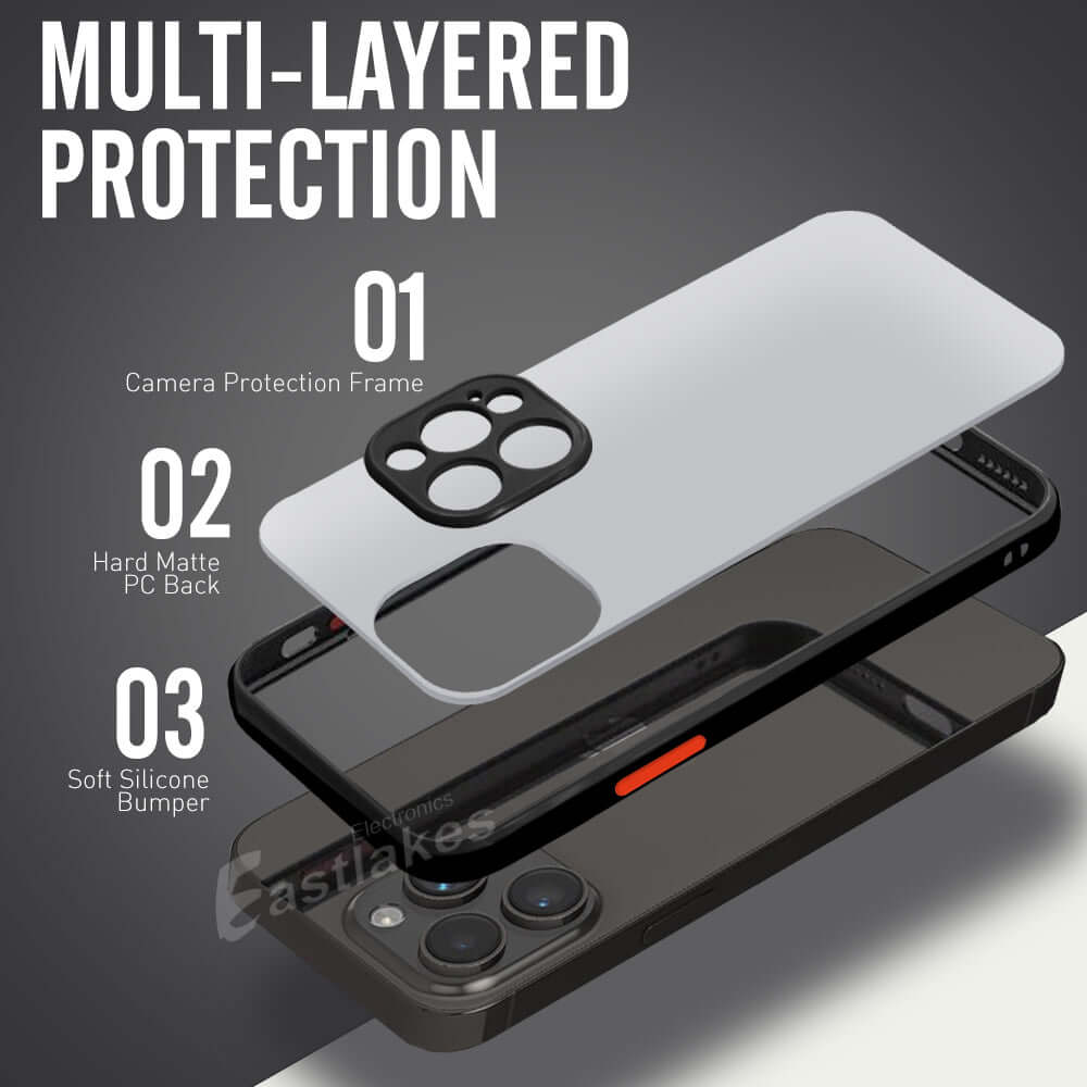 Matte Bumper Silicone Case for iPhone 14 13 12 Pro Max Plus mini - Eastlakes Electronics