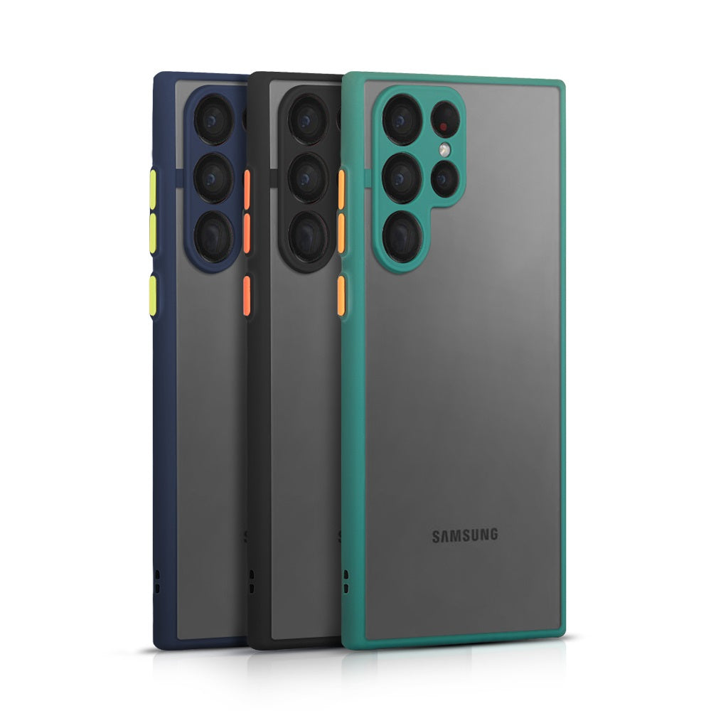 Shockproof Armor Matte Back Case Cover For Samsung Galaxy S22 S21 S20 S10 - Eastlakes Electronics