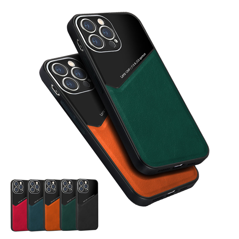 Luxury Hybrid Leather Case for iPhone 11 12 13 Pro Max mini XS - Eastlakes Electronics