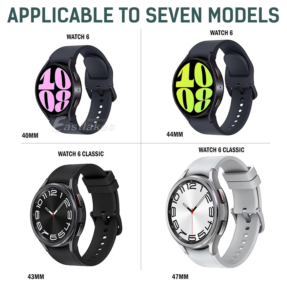 Silicone Sport Watch Strap Band For Samsung Galaxy Watch 6 / 6 Classic - Eastlakes Electronics