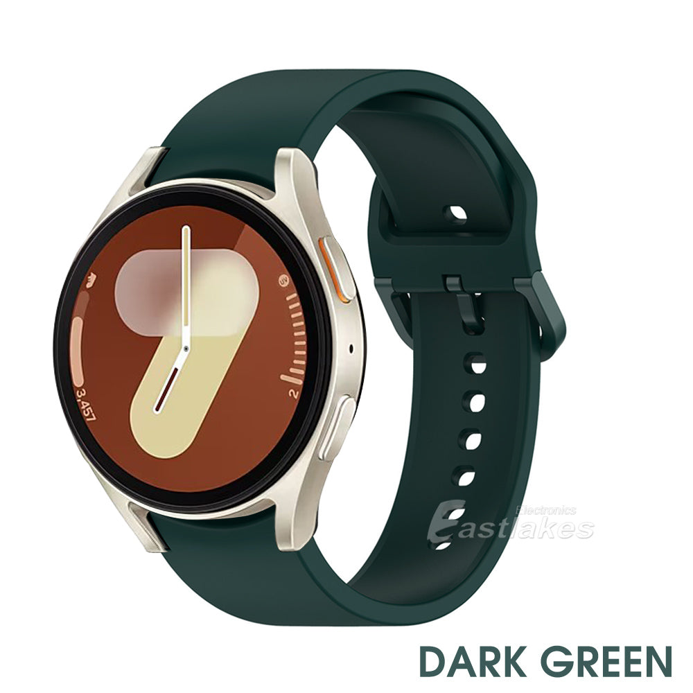 Samsung Galaxy Watch 7 Silicone Sport Watch Strap Band Green - Eastlakes Electronics