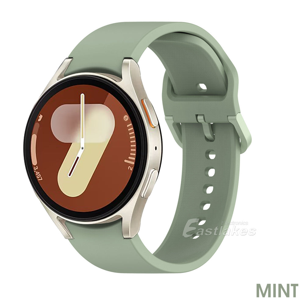 Samsung Galaxy Watch 7 Silicone Sport Watch Strap Band Green - Eastlakes Electronics
