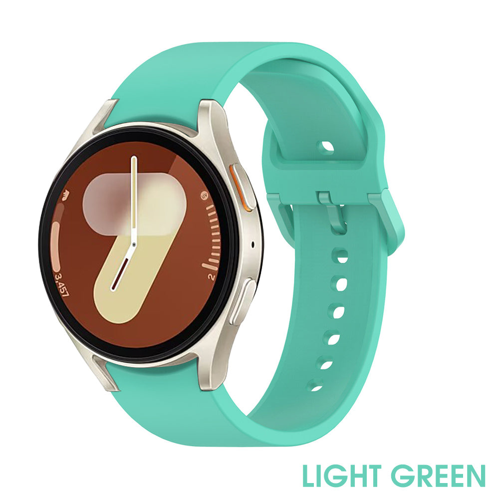 Samsung Galaxy Watch 7 Silicone Sport Watch Strap Band Light Green - Eastlakes Electronics