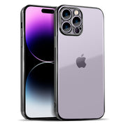 Metallic Bumper Silicone Clear Case For Apple iPhone 14 13 11 Pro Max