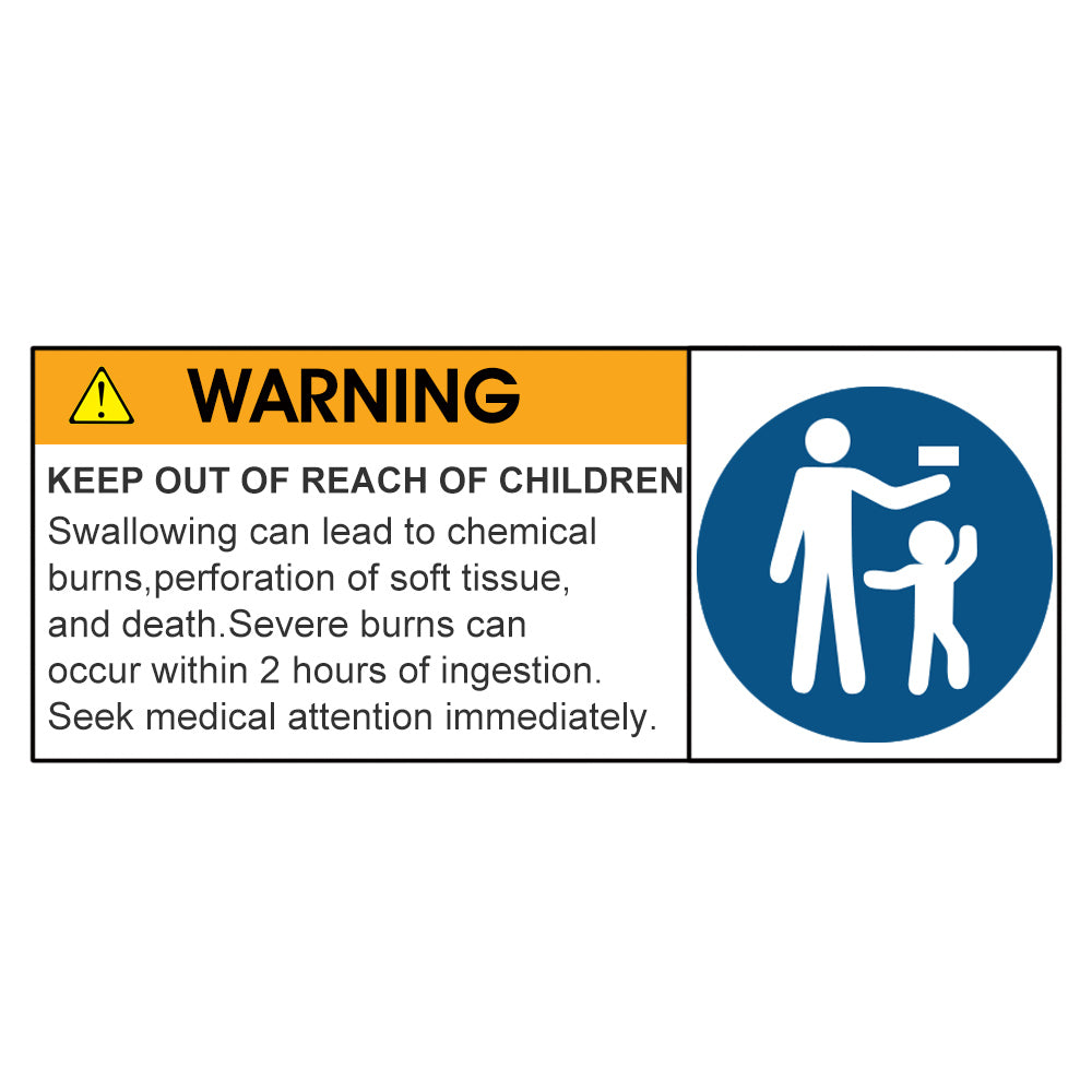 CR2016 3V Lithium Button Coin Cell Battery Warning Label - Eastlakes Electronics