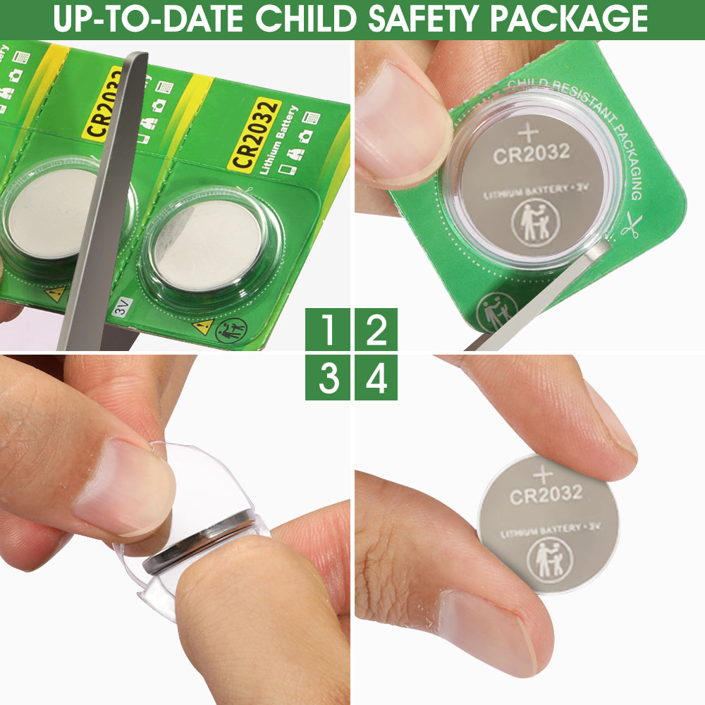 CR2016 3V Lithium Button Coin Cell Battery Packaging Instructions - Eastlakes Electronics