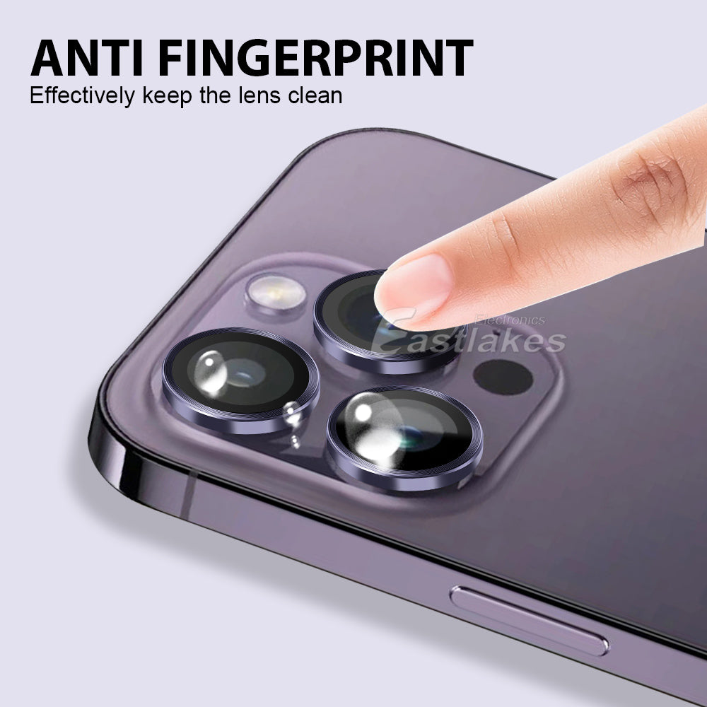 Apple iPhone 14 13 Series Metal Camera Lens Tempered Glass Protector - Eastlakes Electronics