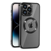 iPhone Silicone MagSafe Compatible Metallic Clear Case