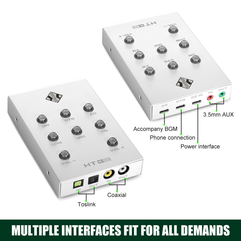 HANIANGZI HT-K20 PRO USB Audio Interface Live Steaming Lossless Digital Transmitter Converter