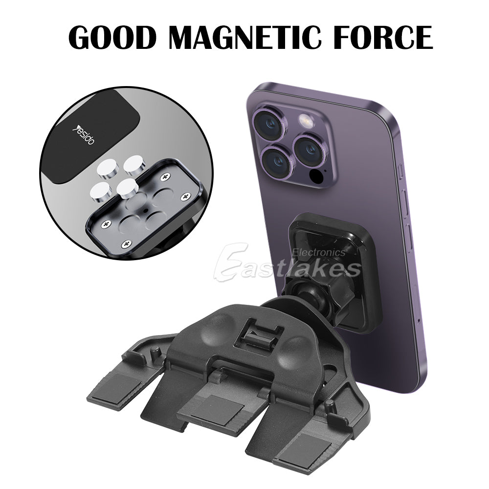 Yesido Magnetic CD Slot Car Phone Holder Mount Black - Eastlakes Electronics