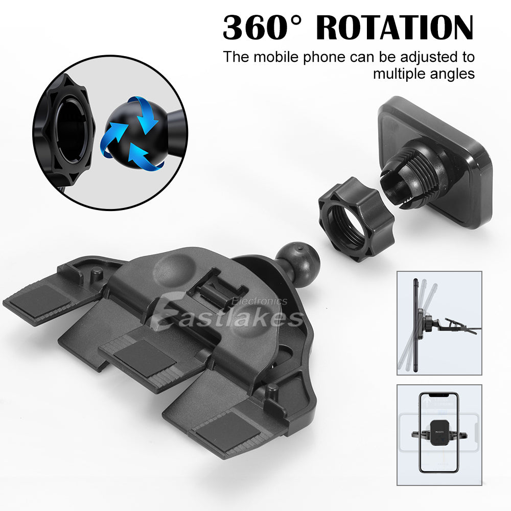 Yesido Magnetic CD Slot Car Phone Holder Mount Black - Eastlakes Electronics