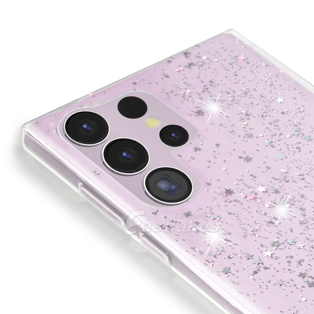 Gradient Glitter Clear Silicone Case for Samsung Galaxy S23 S22 S21 S20 - Eastlakes Electronics