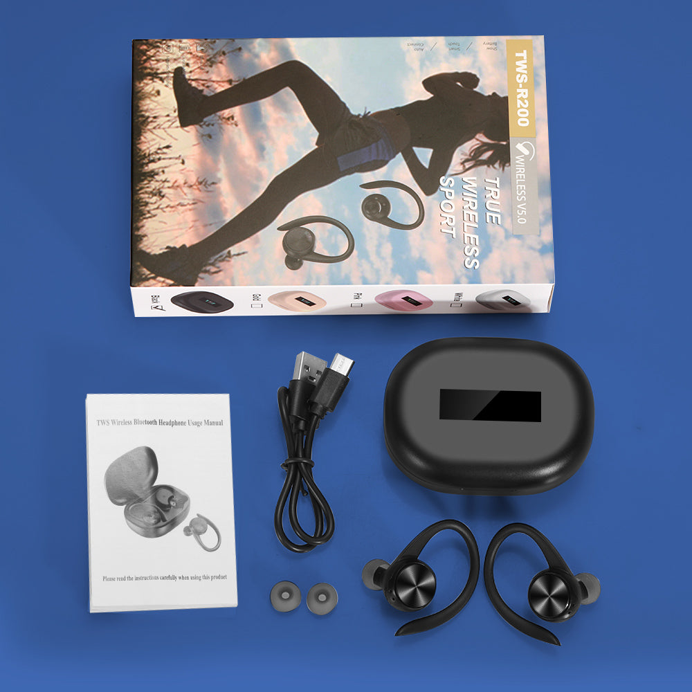 Sweatproof Budget Wireless Bluetooth Earphones For Sports Gym Earbuds