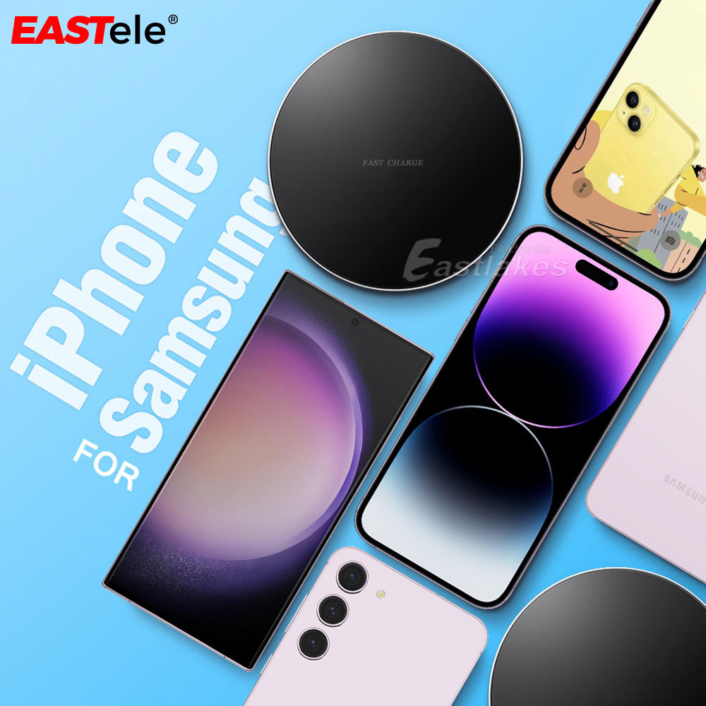 EASTele 15W Qi Wireless Phone Charging Pad Receiver