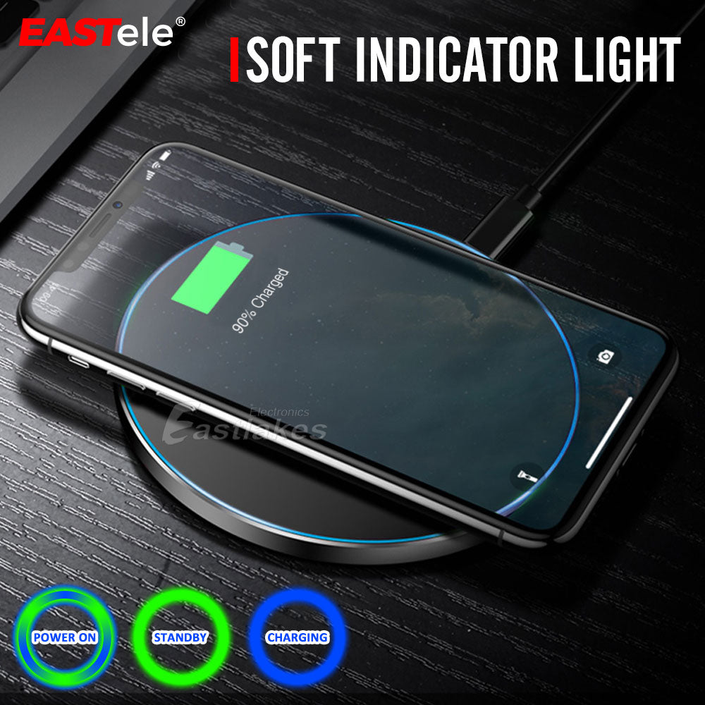 EASTele 15W Qi Wireless Phone Charging Pad Receiver