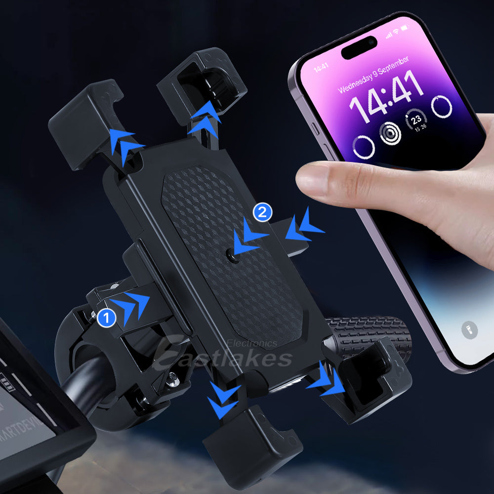 Mobile Phone Cradle Holder For Bicycle Bike Motorcycle Handlebar - Eastlakes Electronics