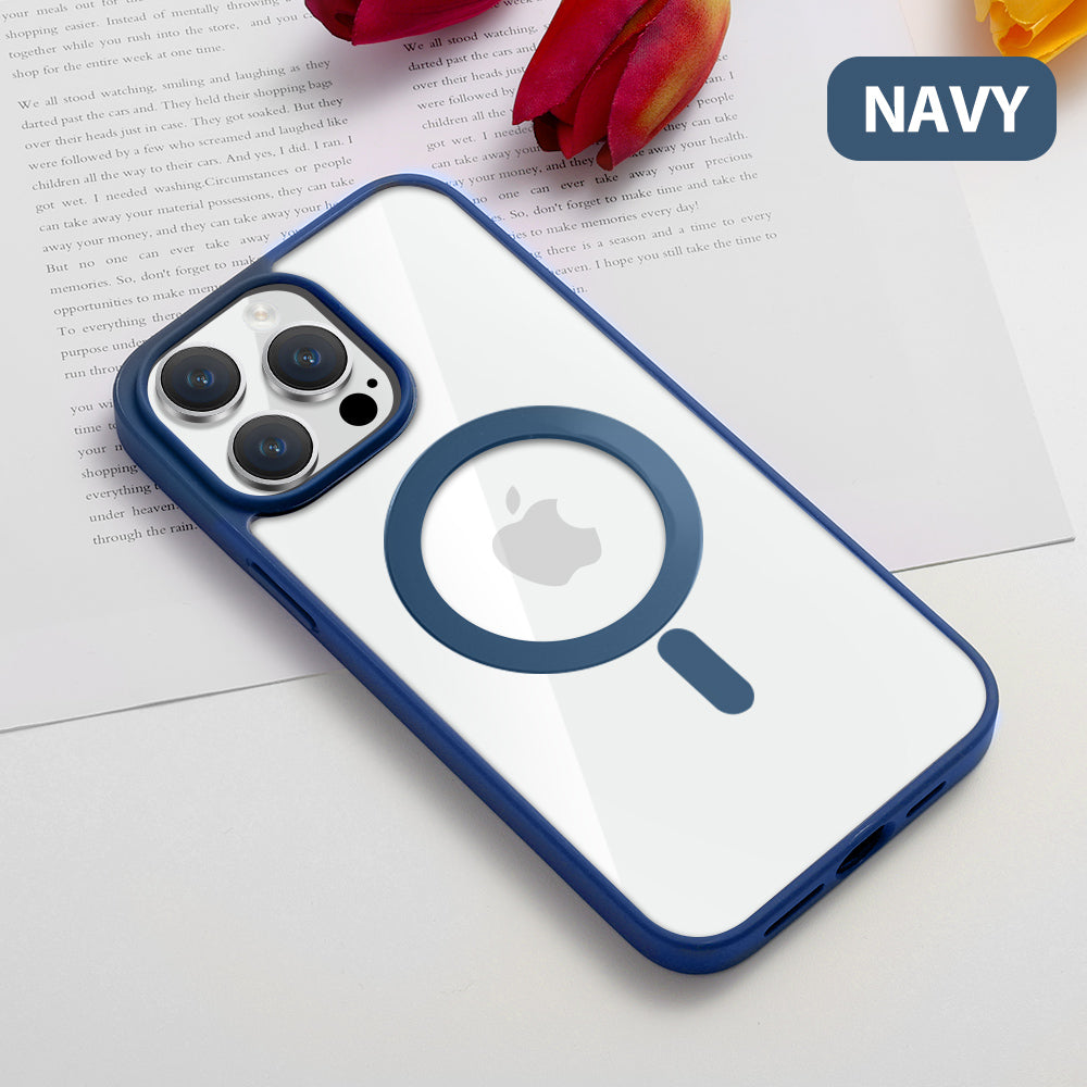 MagSafe Case Magnetic Clear Silicone Case for iPhone 14 Plus 13 12 11 Pro Max Blue - Eastlakes Electronics Sydney Australia