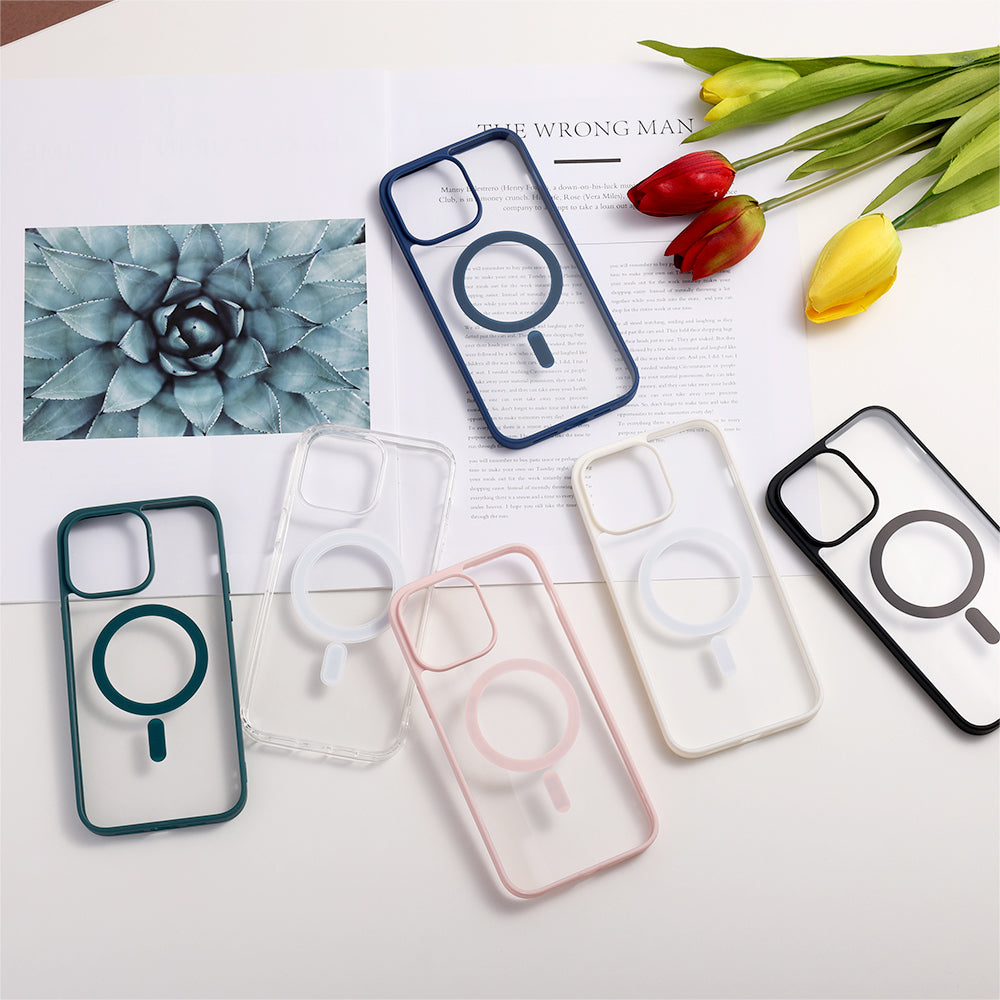 MagSafe Case Magnetic Clear Silicone Case for iPhone 14 Plus 13 12 11 Pro Max - Eastlakes Electronics Sydney Australia