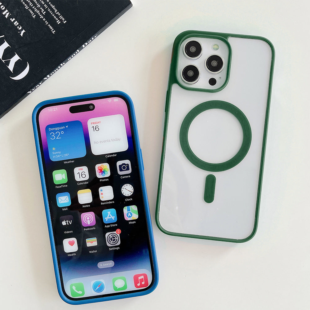 MagSafe Case Magnetic Clear Silicone Case for iPhone 14 Plus 13 12 11 Pro Max - Eastlakes Electronics Sydney Australia