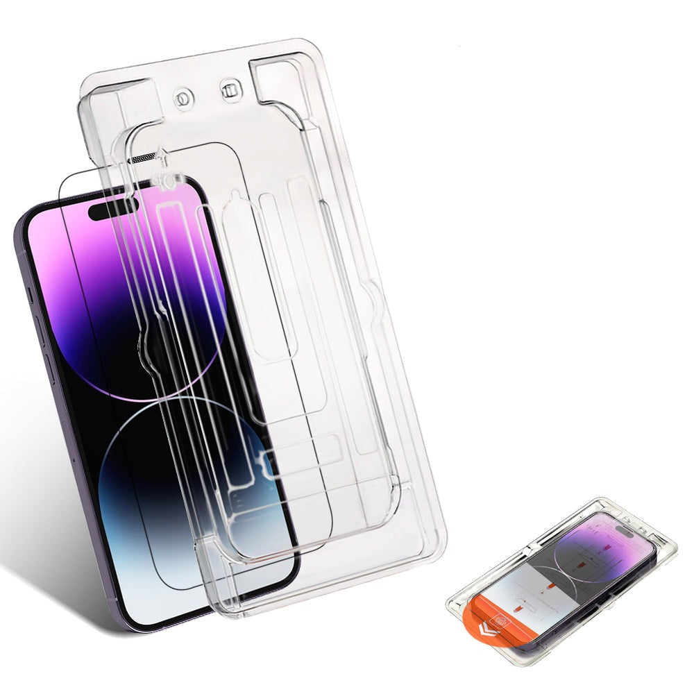 Tempered Glass Screen Protector With Easy Installation Tool For iPhone 14 Pro Max 13 12 11 Xs XR - Eastlakes Electronics
