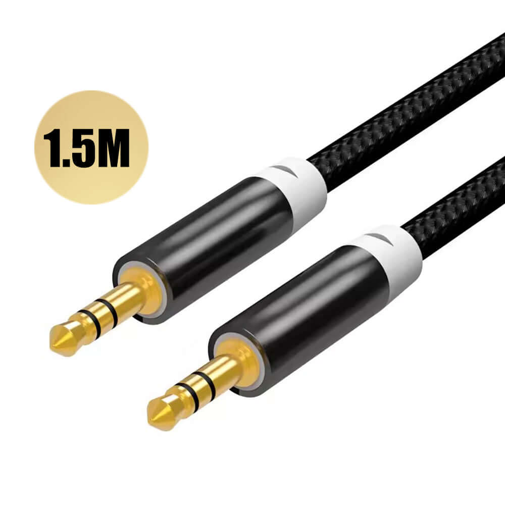 3.5mm Male to Male Audio AUX Auxiliary Cable 1.5m - Eastlakes Electronics Australia