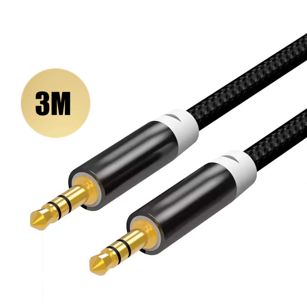 3.5mm Male to Male Audio AUX Auxiliary Cable 3m - Eastlakes Electronics Australia