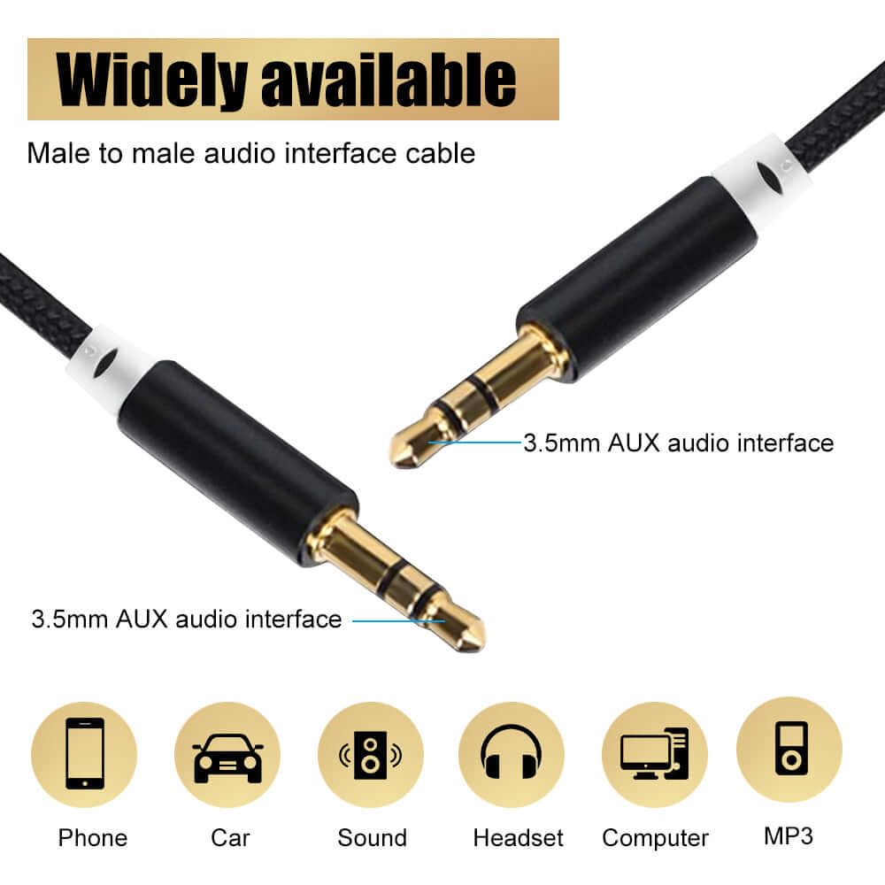3.5mm Male to Male Audio AUX Auxiliary Cable - Eastlakes Electronics Australia