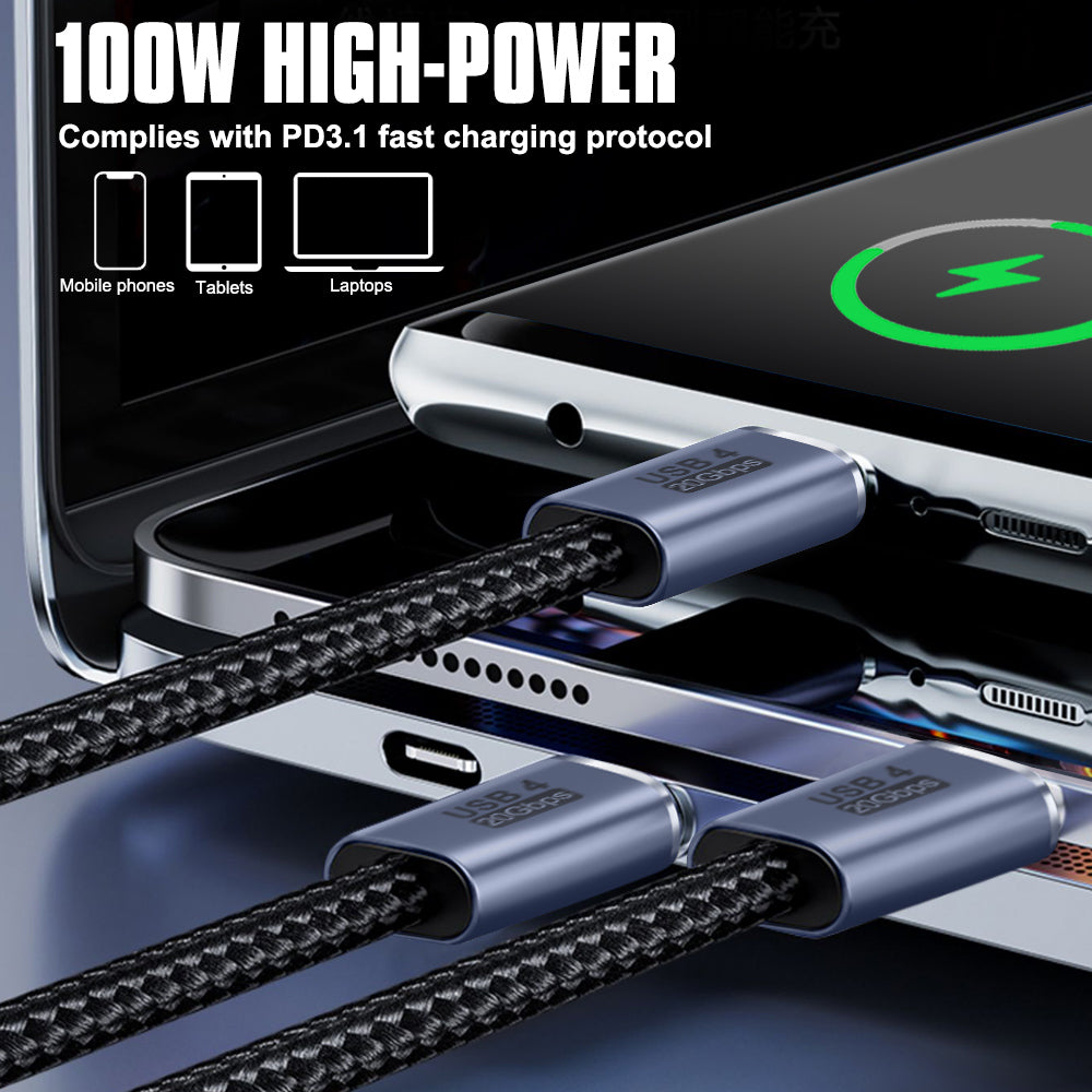 USB4 100W Monitor Fast Charge Cable USB-C To Type-C Male - Eastlakes Electronics