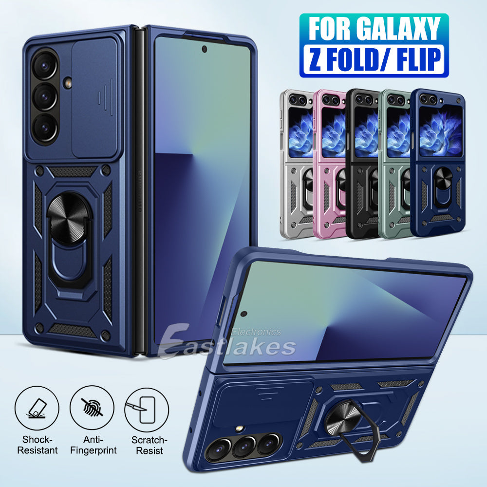 Samsung Galaxy Z Flip Z Fold / Ultra Shockproof Ring Holder Case