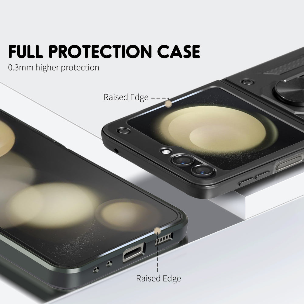 Samsung Galaxy Z Flip 4 5 Shockproof Ring Holder Case