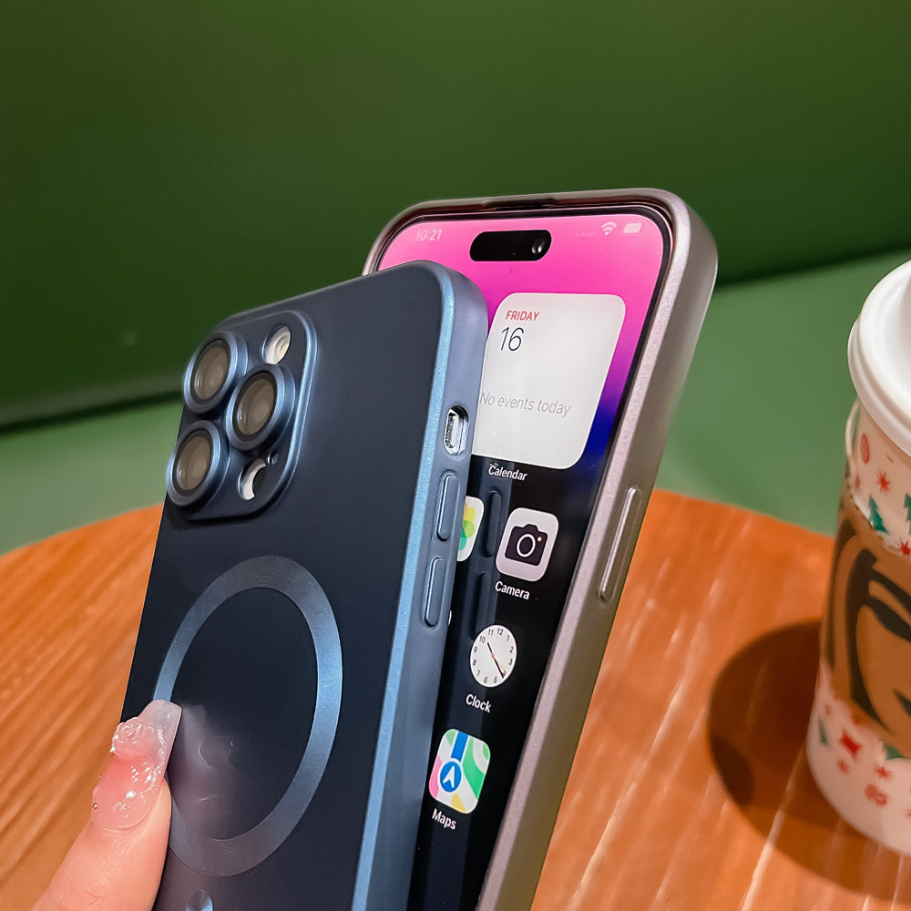 Metallic Silicone MagSafe Case For Apple iPhone 15 14 13 12 11 Pro Max Plus - Eastlakes Electronics