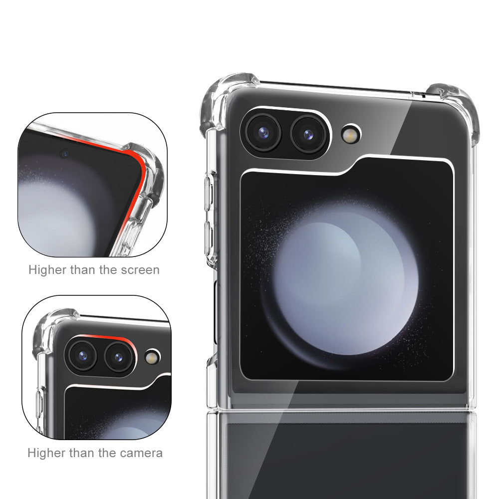 Samsung Galaxy Z Flip 5 Clear Silicone Magsafe Shockproof Bumper Case - Eastlakes Electronics