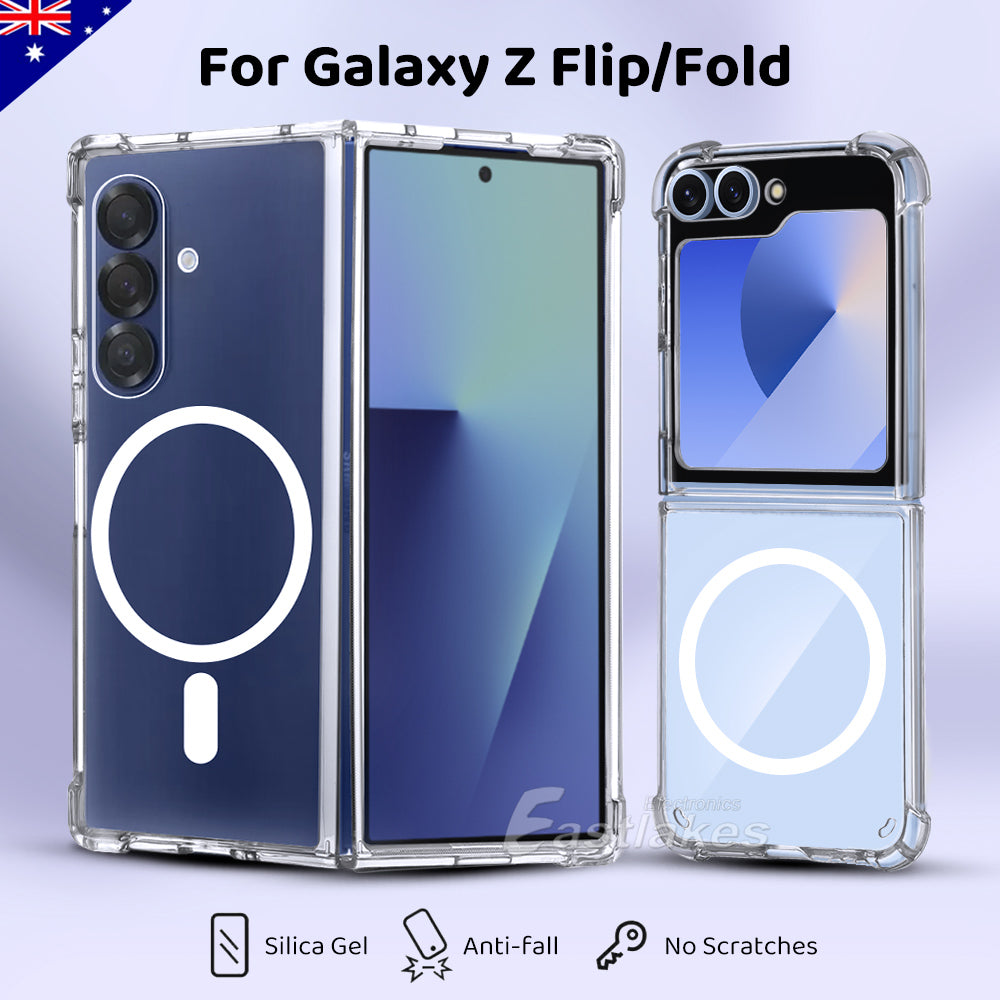 Samsung Galaxy Z Flip Z Fold / Ultra Clear Silicone Magsafe Shockproof Bumper Case