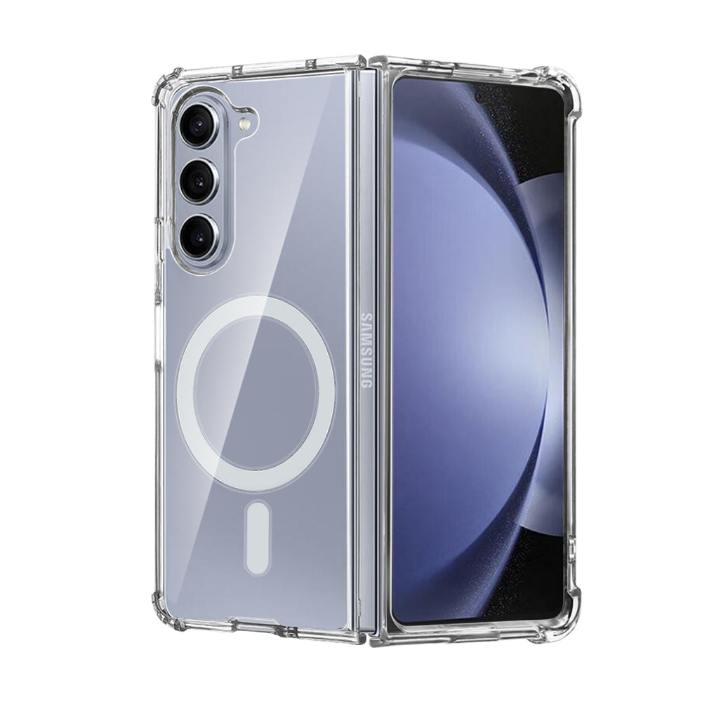 Samsung Galaxy Z Fold 5 Clear Silicone MagSafe Shockproof Bumper Case - Eastlakes Electronics